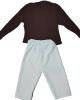 Kids Costumes to Hire - Brown Poloneck & white pants - CHILD